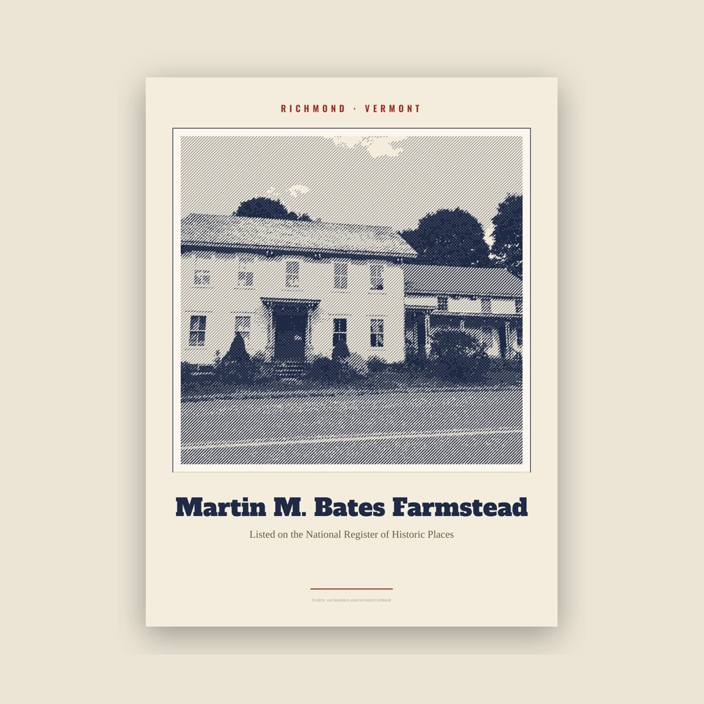 Richmond Martin M. Bates Farmstead Landmark Print
