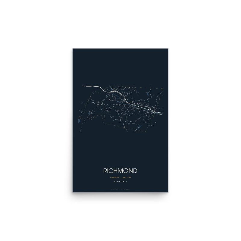 Richmond Street Map Poster · Midnight