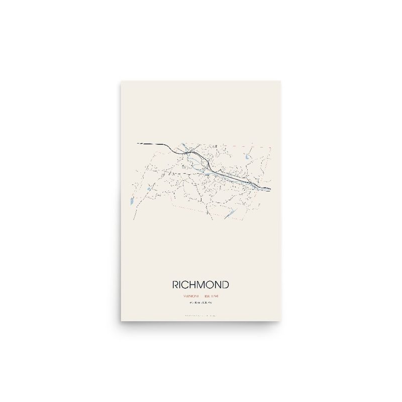 Richmond Street Map Poster · Linen