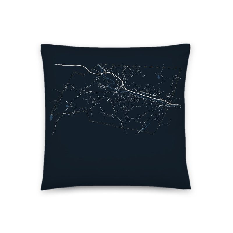 Richmond Map Throw Pillow