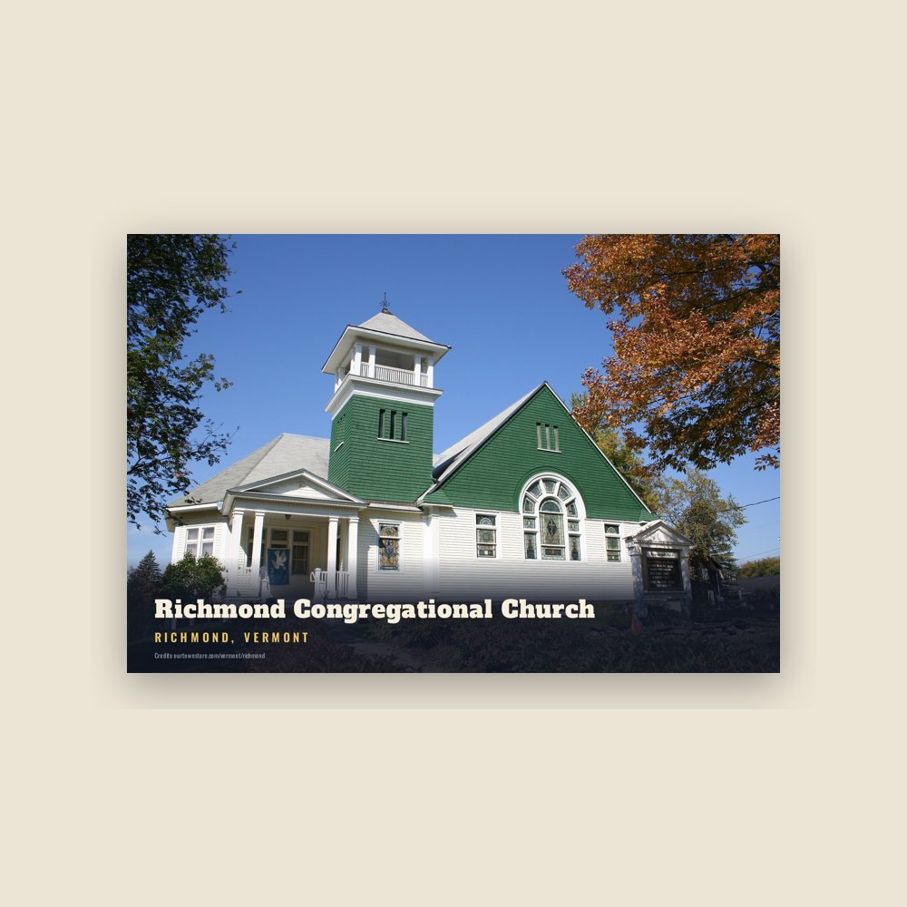 Richmond Richmond Congregational Church Postcard