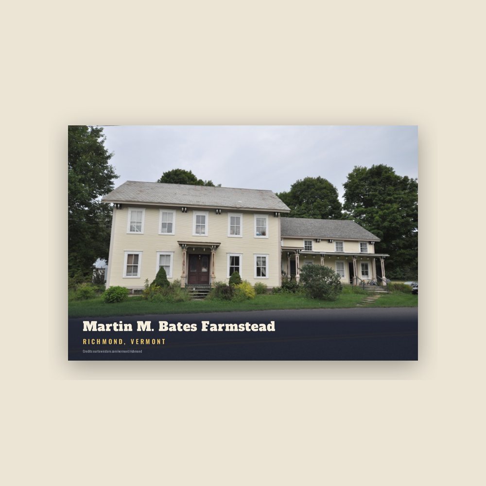 Richmond Martin M. Bates Farmstead Postcard