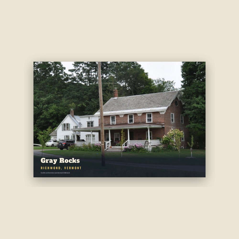Richmond Gray Rocks Postcard