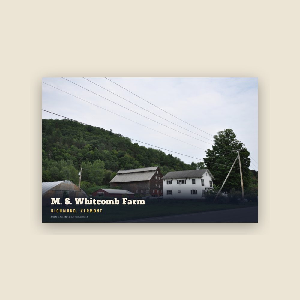 Richmond M. S. Whitcomb Farm Postcard