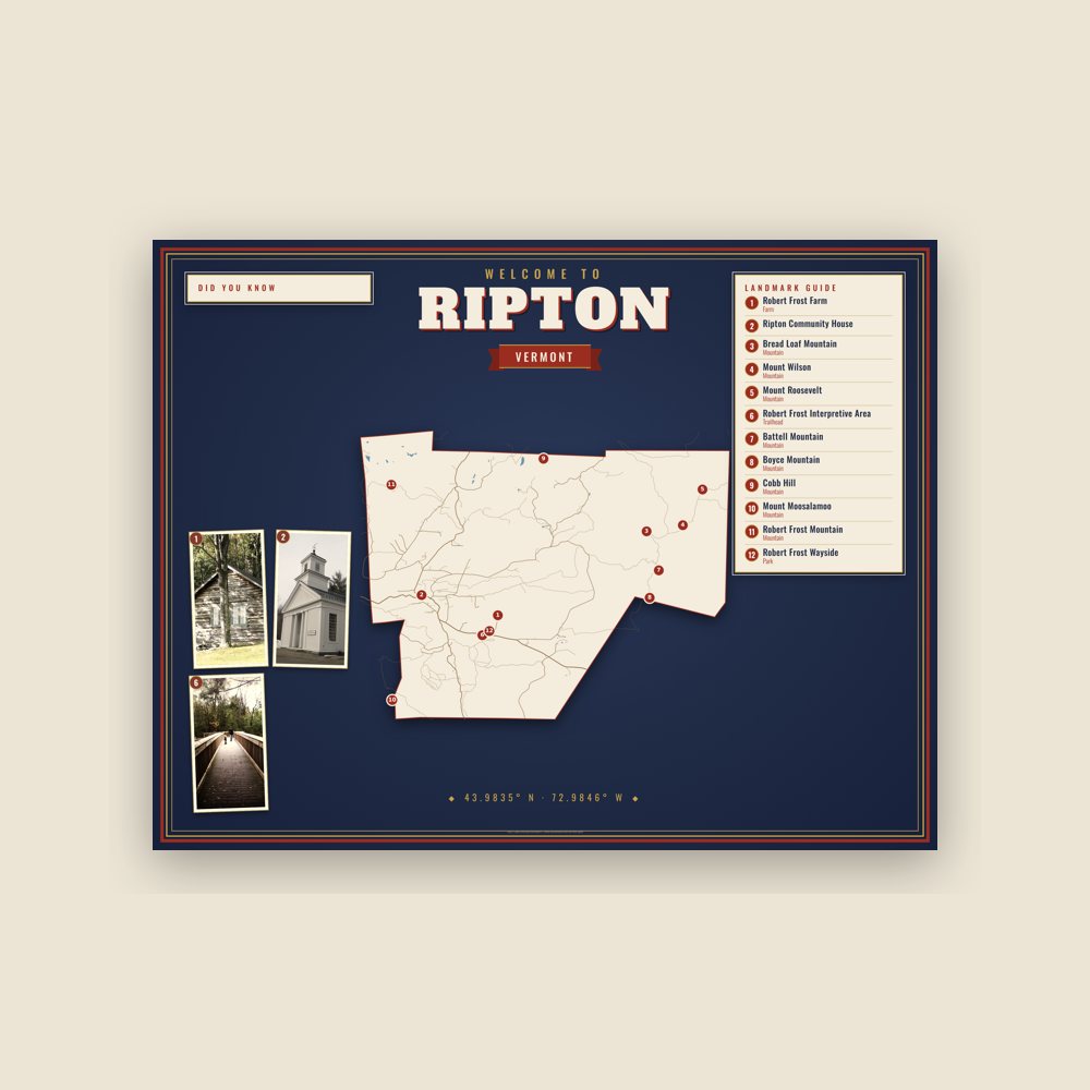 Ripton Map Placemat