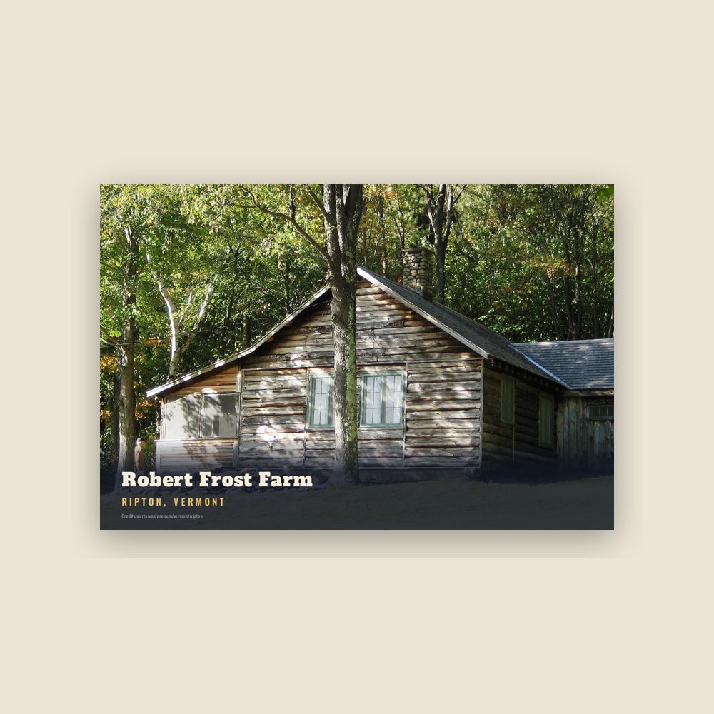 Ripton Robert Frost Farm Postcard