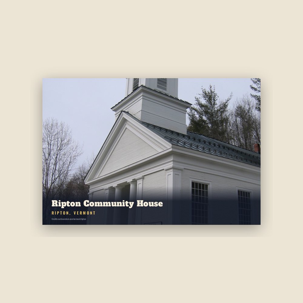Ripton Ripton Community House Postcard