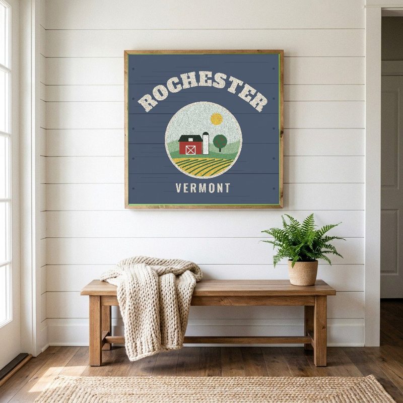 Rochester Hometown Wood Sign