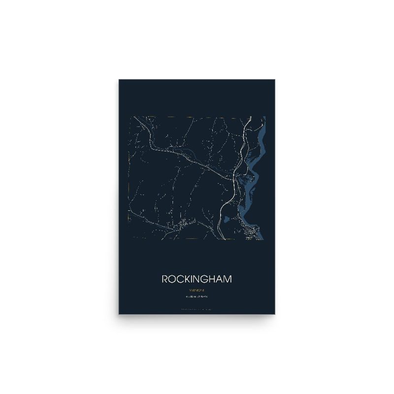 Rockingham Street Map Poster · Midnight