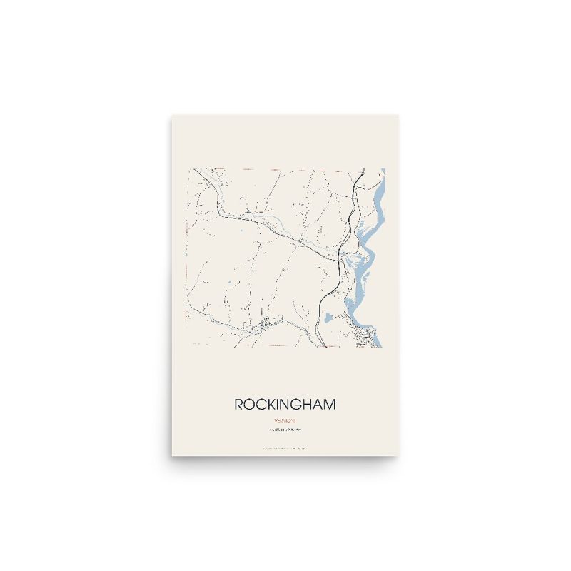 Rockingham Street Map Poster · Linen