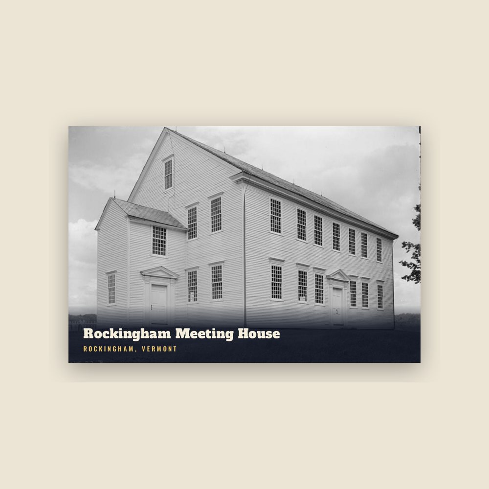 Rockingham Rockingham Meeting House Postcard