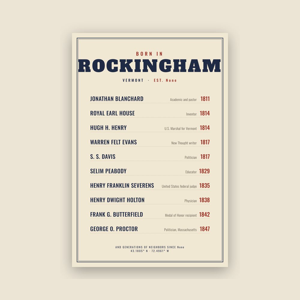 Rockingham “Born In” Poster