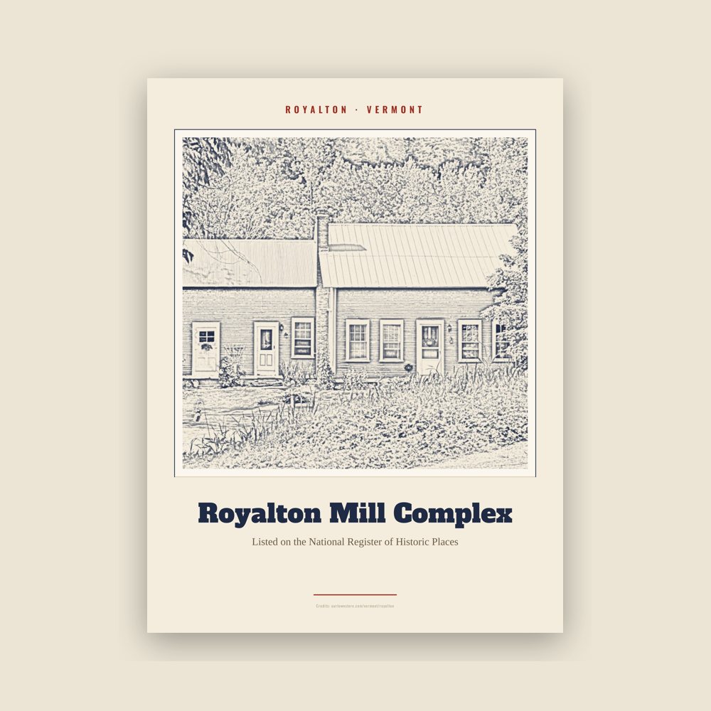 Royalton Royalton Mill Complex Landmark Print