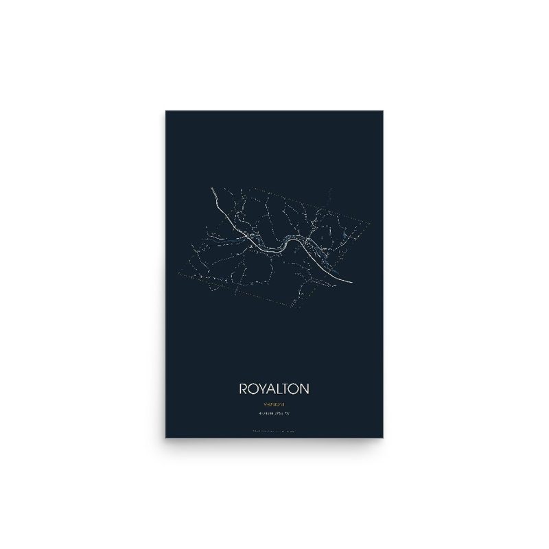 Royalton Street Map Poster · Midnight