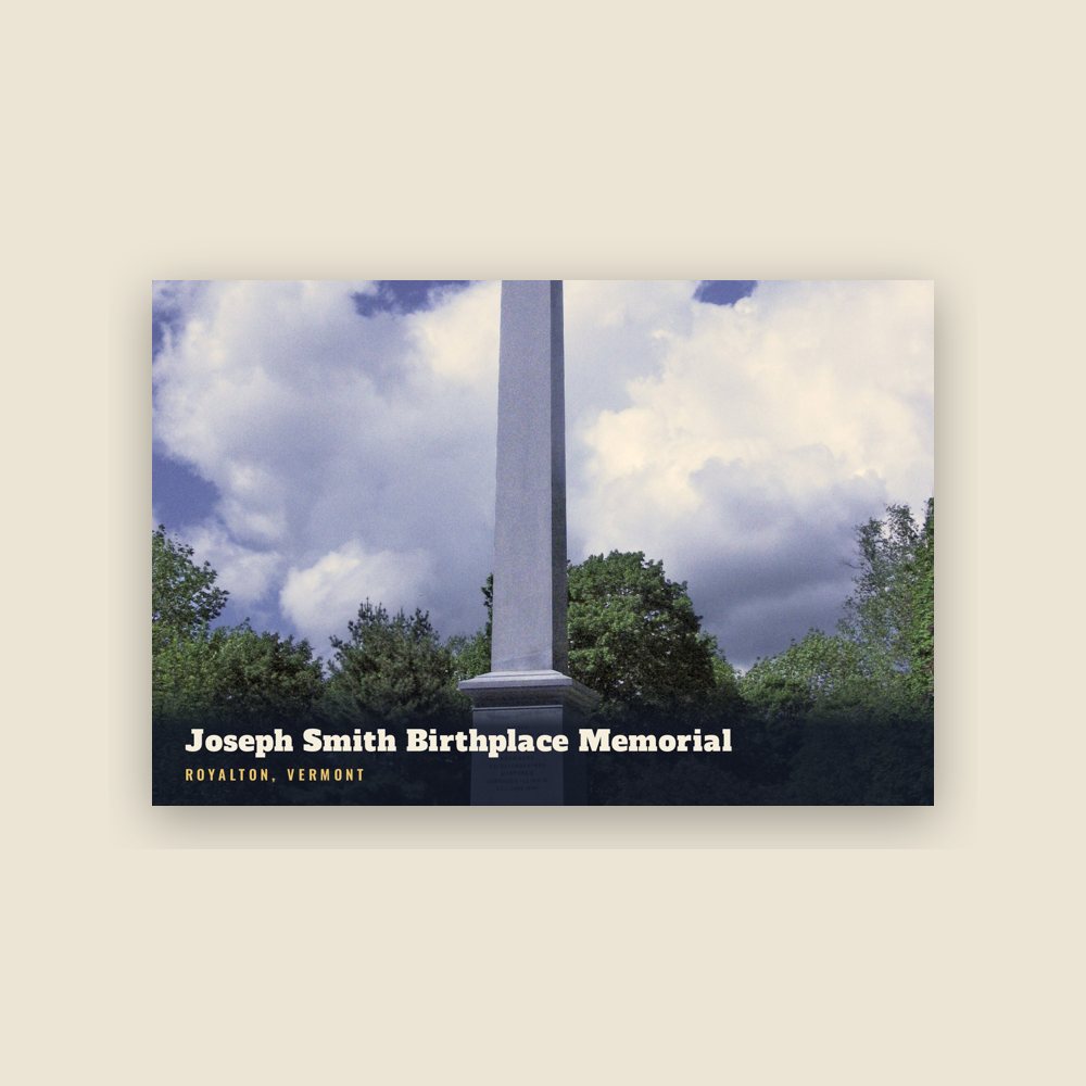 Royalton Joseph Smith Birthplace Memorial Postcard