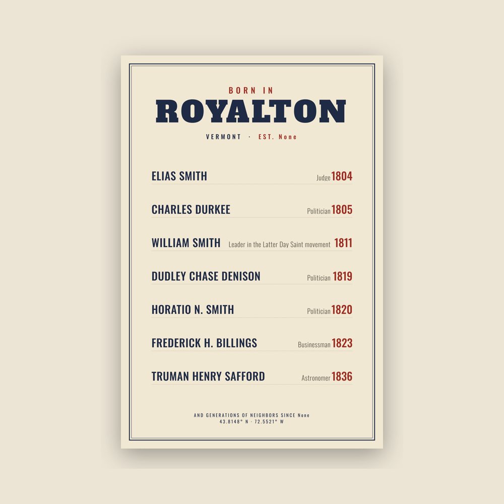 Royalton “Born In” Poster