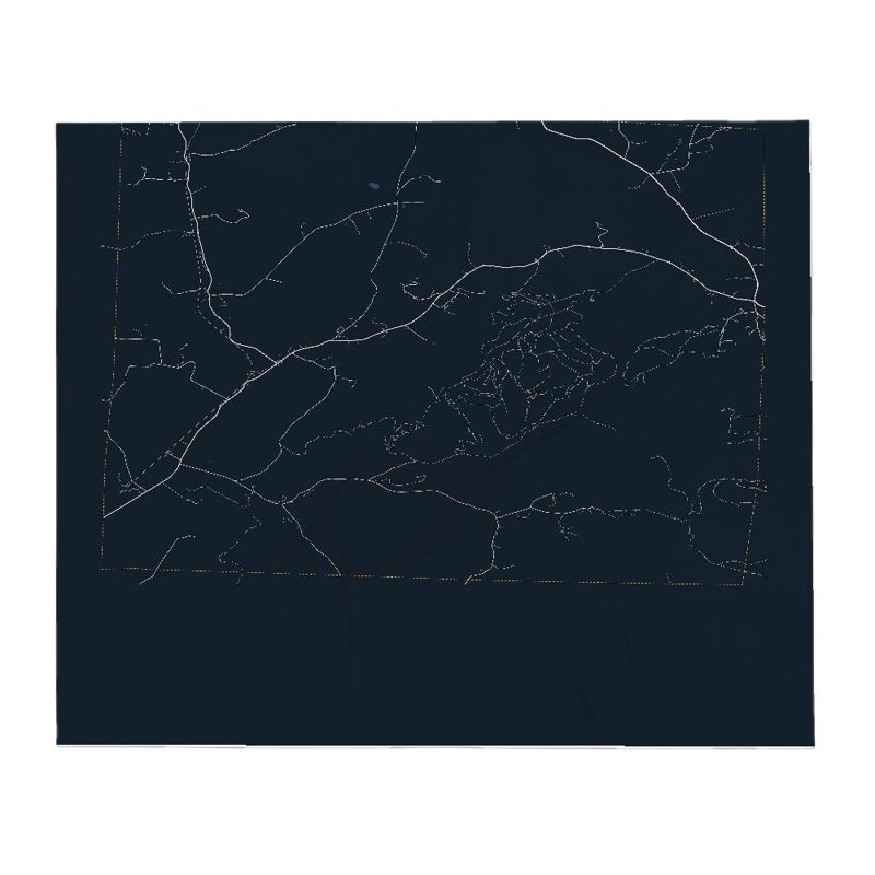Rupert Street Map Throw Blanket