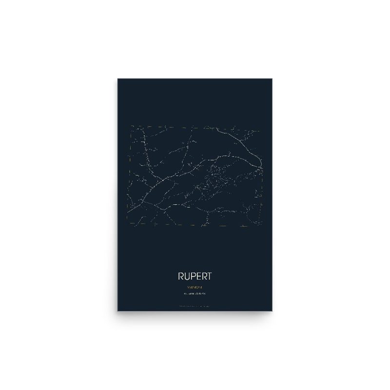 Rupert Street Map Poster · Midnight