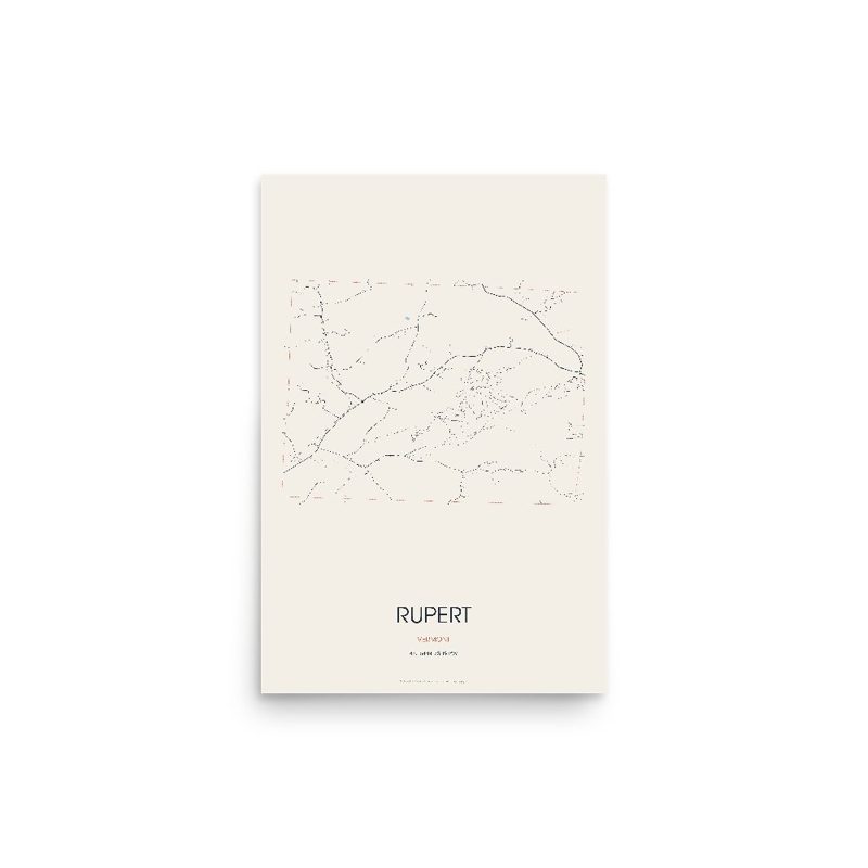 Rupert Street Map Poster · Linen