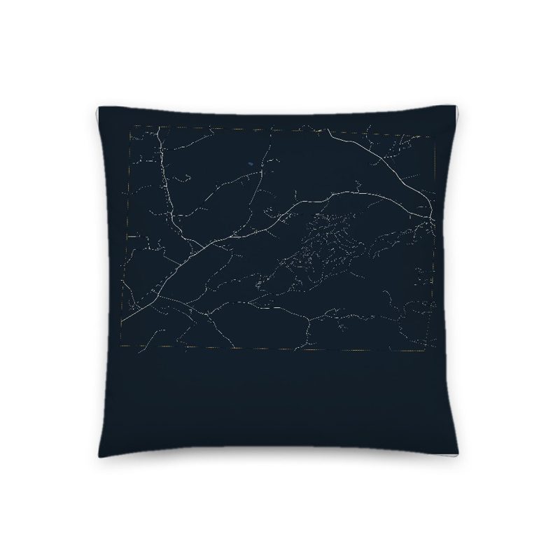 Rupert Map Throw Pillow