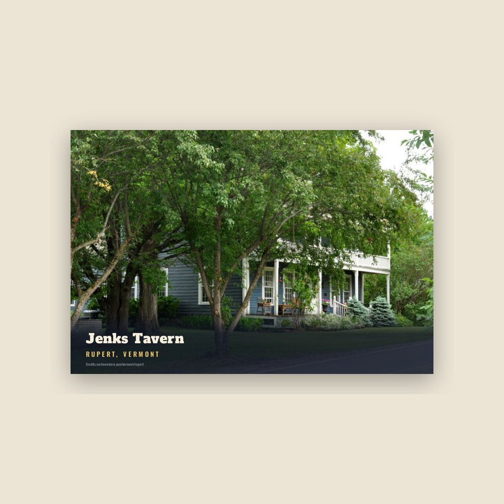 Rupert Jenks Tavern Postcard
