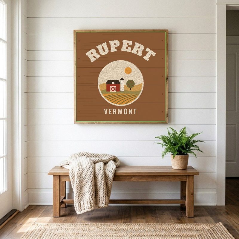 Rupert Hometown Wood Sign