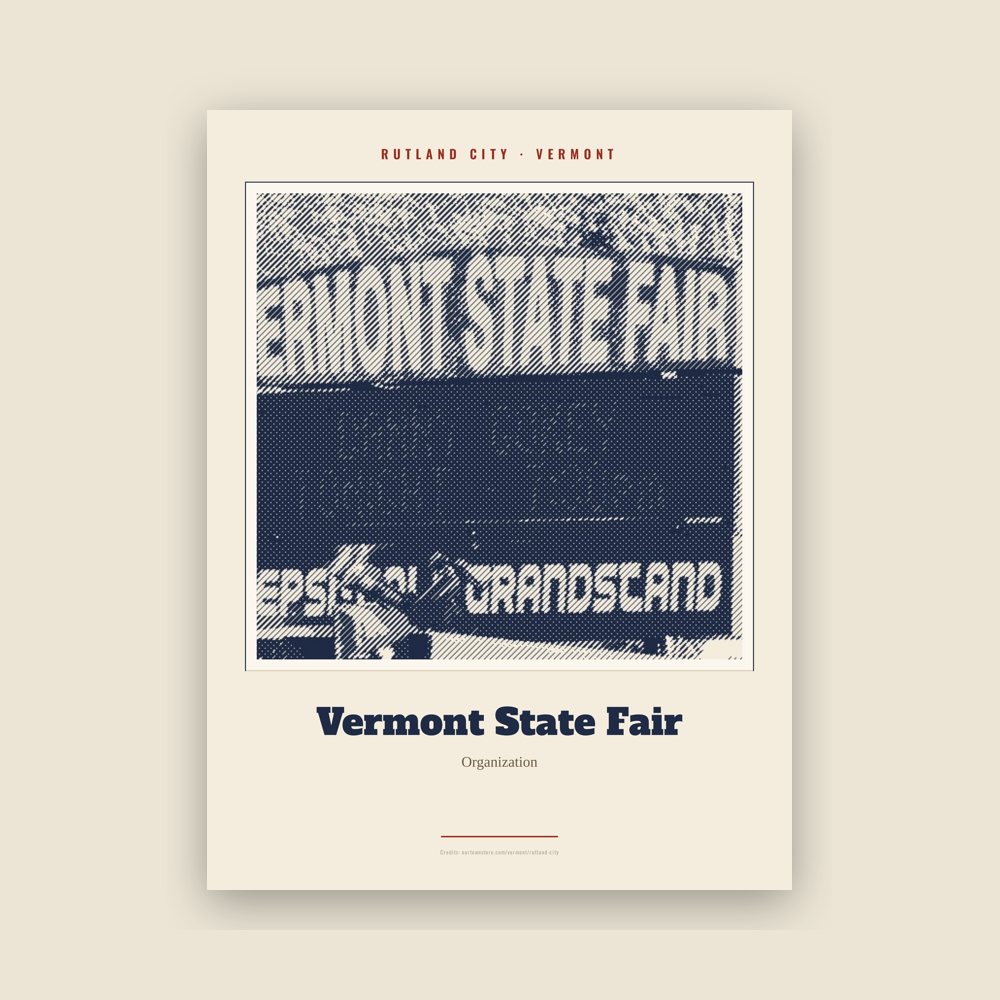 Rutland City Vermont State Fair Landmark Print