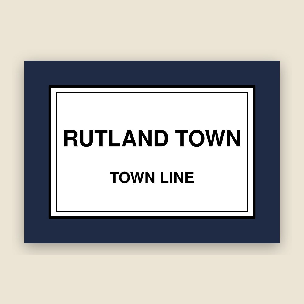Rutland Town Cork Coaster