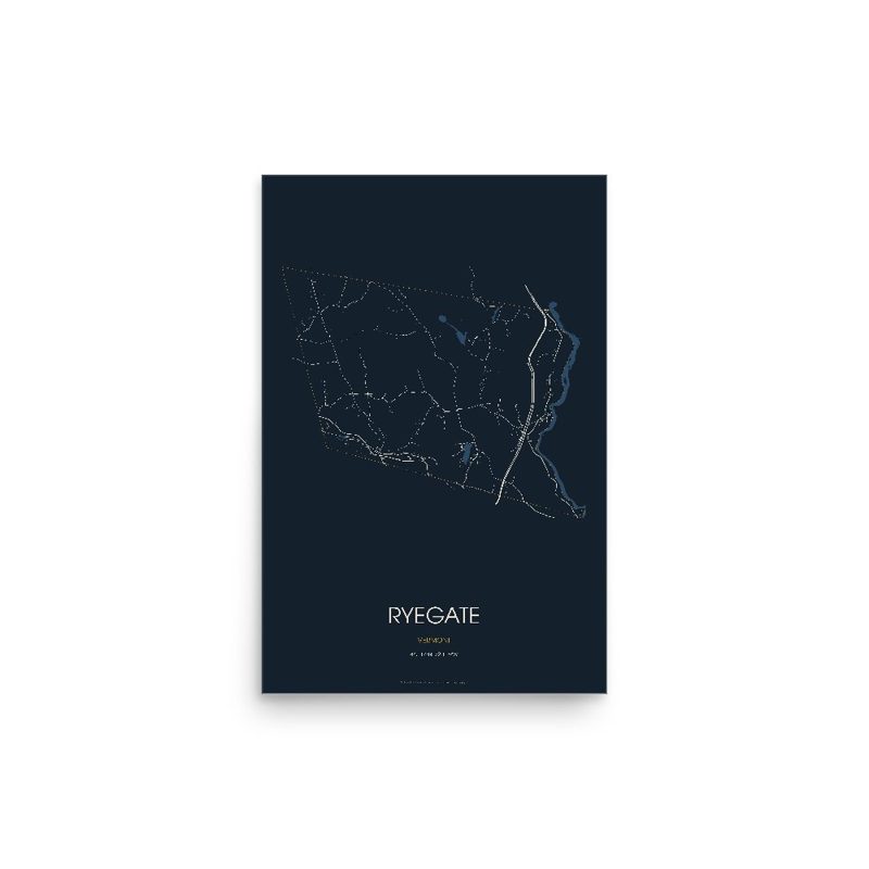 Ryegate Street Map Poster · Midnight