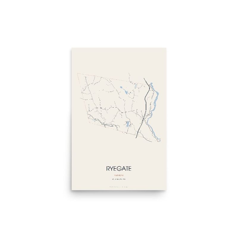 Ryegate Street Map Poster · Linen