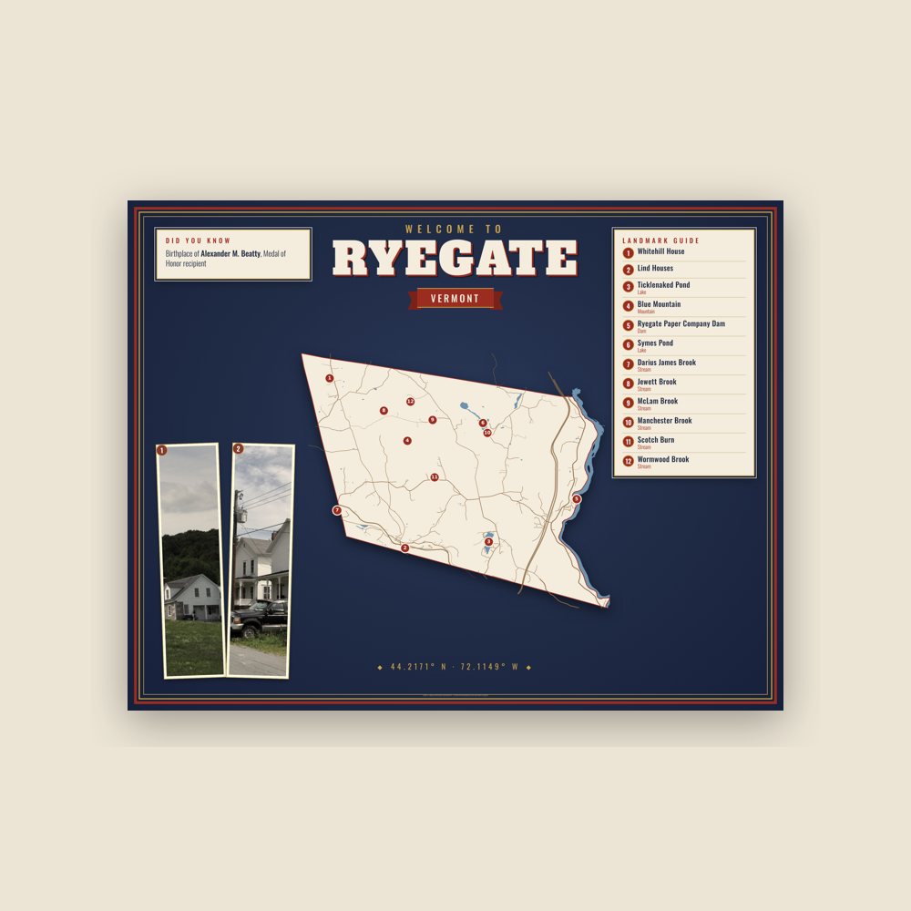 Ryegate Map Placemat