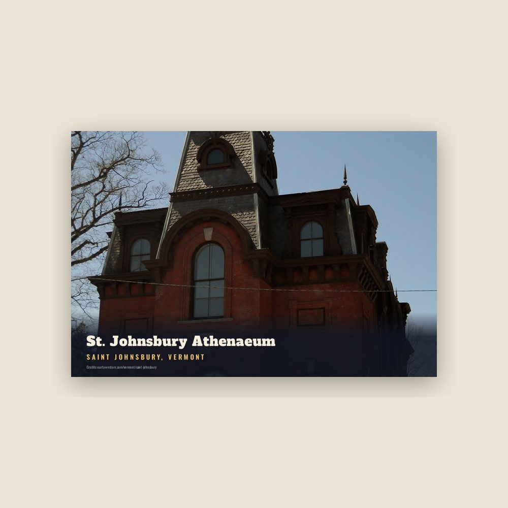 Saint Johnsbury St. Johnsbury Athenaeum Postcard