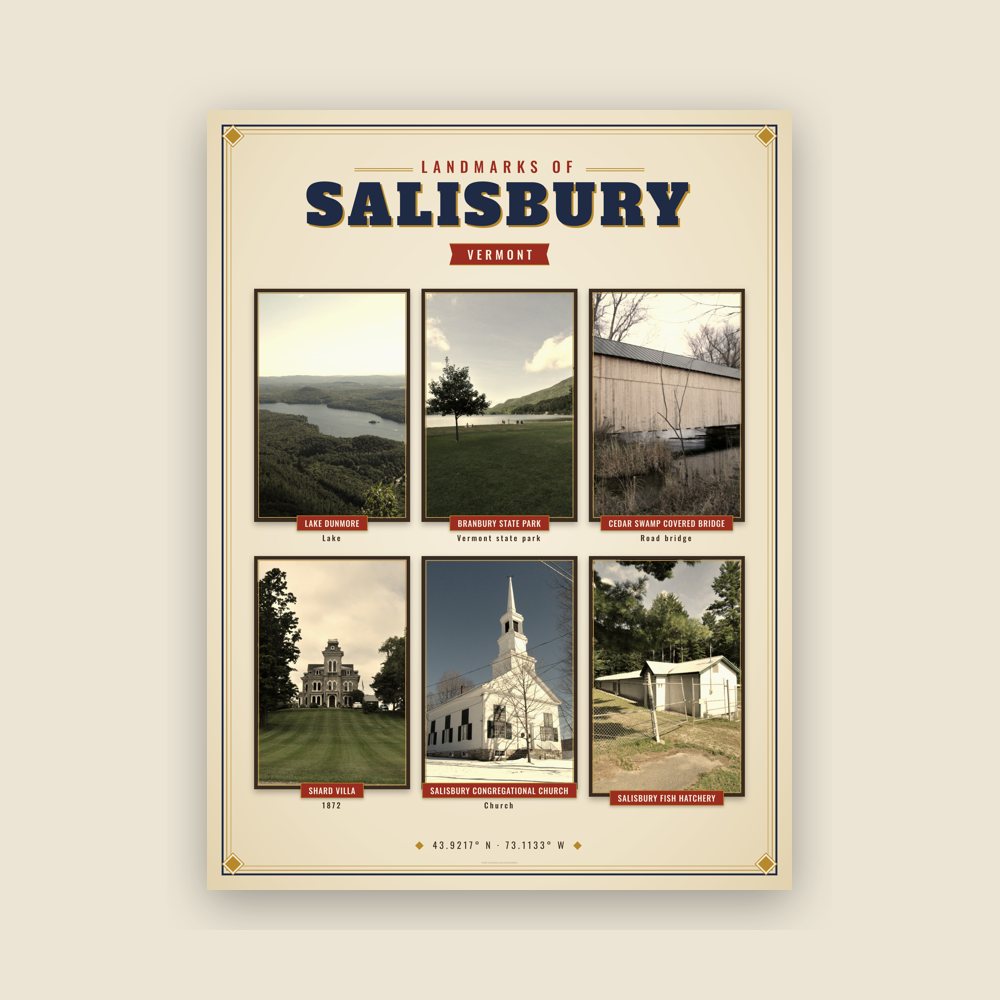 Salisbury Landmarks Photo Poster