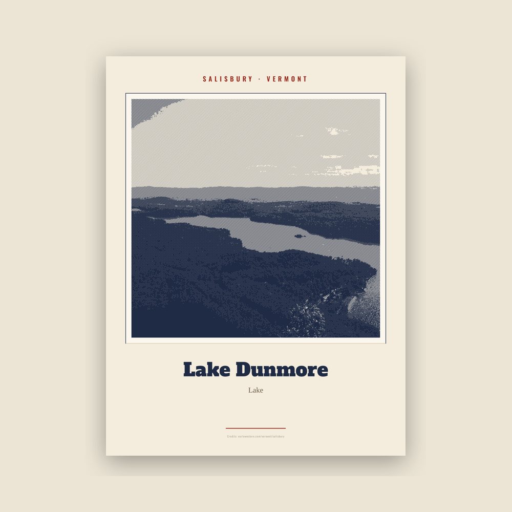 Salisbury Lake Dunmore Landmark Print