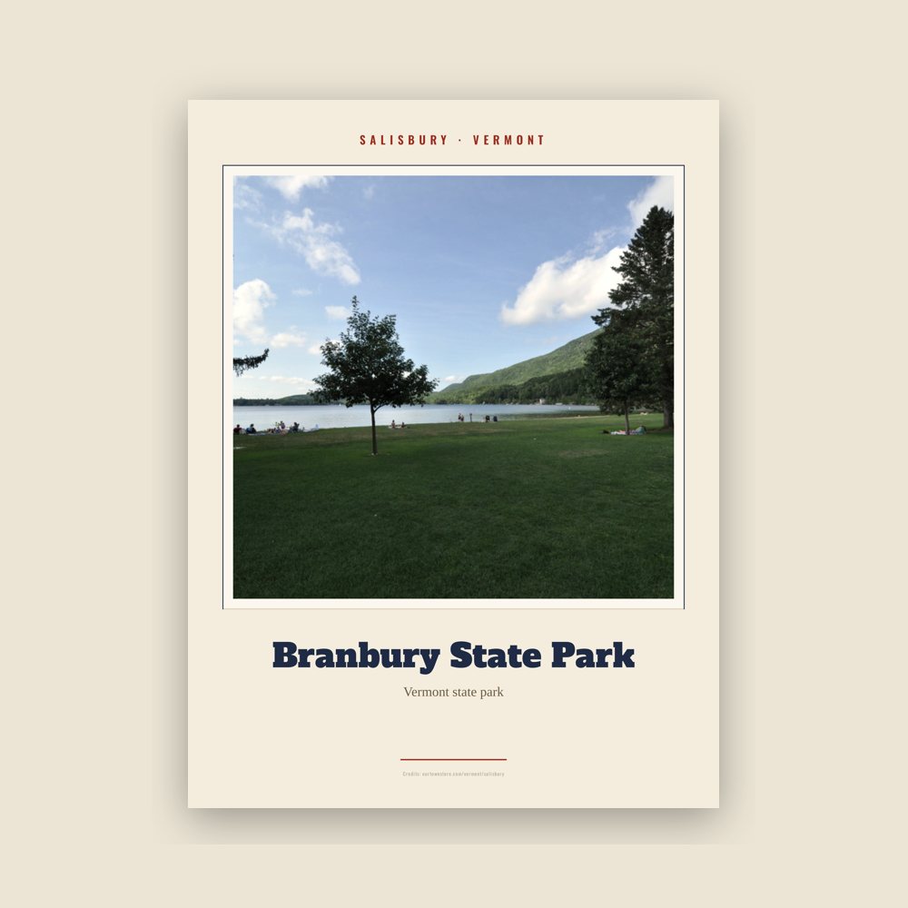 Salisbury Branbury State Park Landmark Print