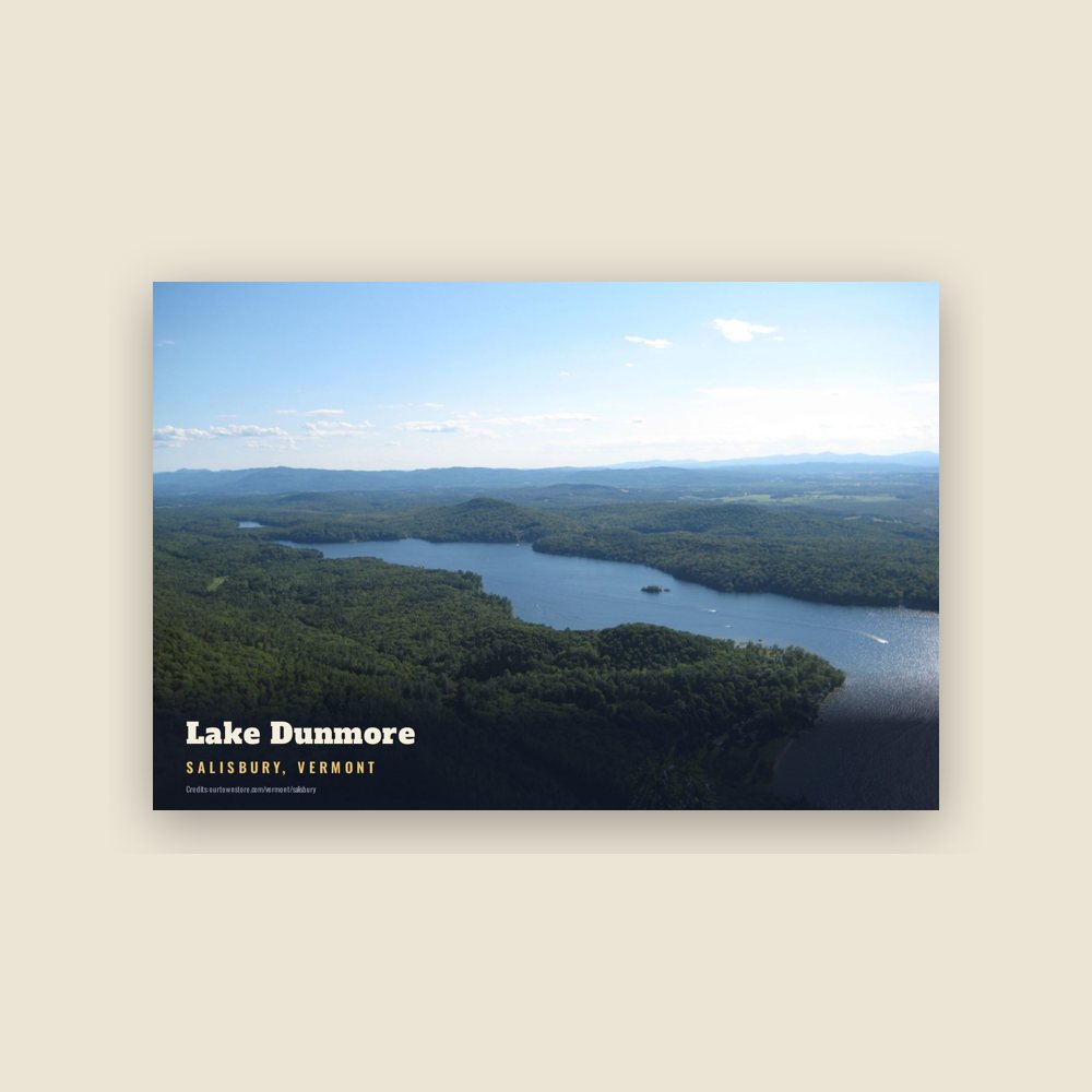 Salisbury Lake Dunmore Postcard