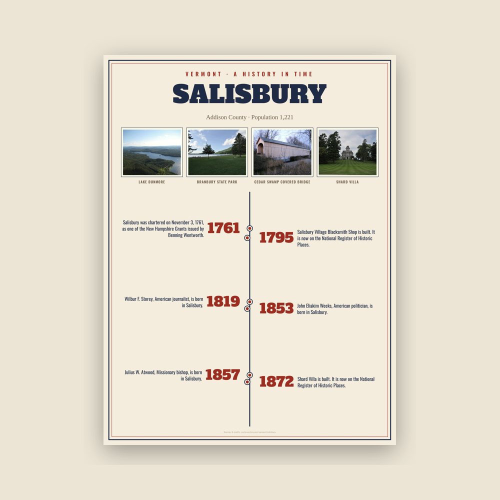 Salisbury History Timeline Poster