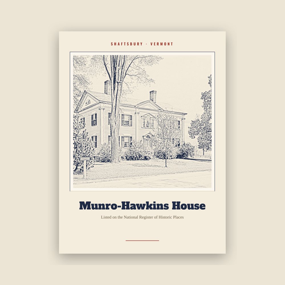 Shaftsbury Munro-Hawkins House Landmark Print