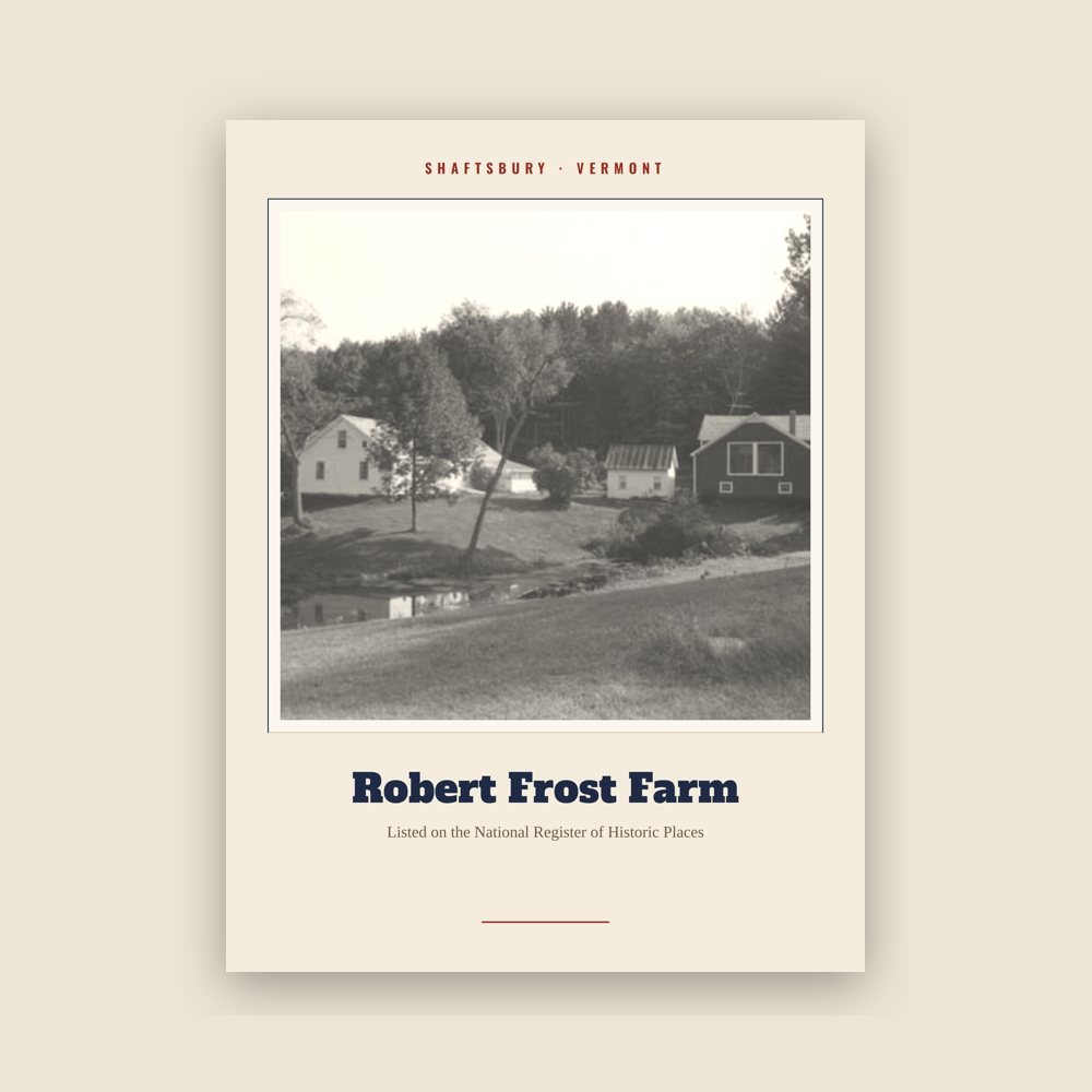 Shaftsbury Robert Frost Farm Landmark Print