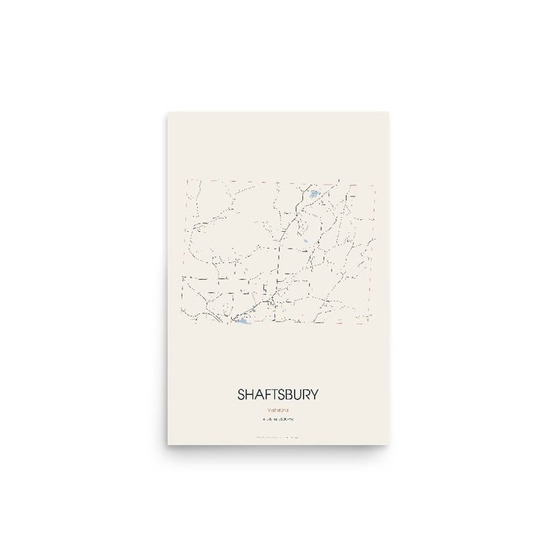 Shaftsbury Street Map Poster · Linen