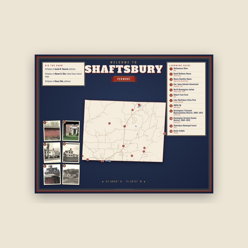 Shaftsbury Map Placemat