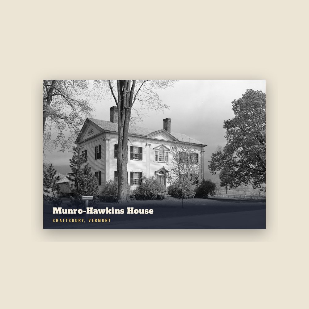 Shaftsbury Munro-Hawkins House Postcard
