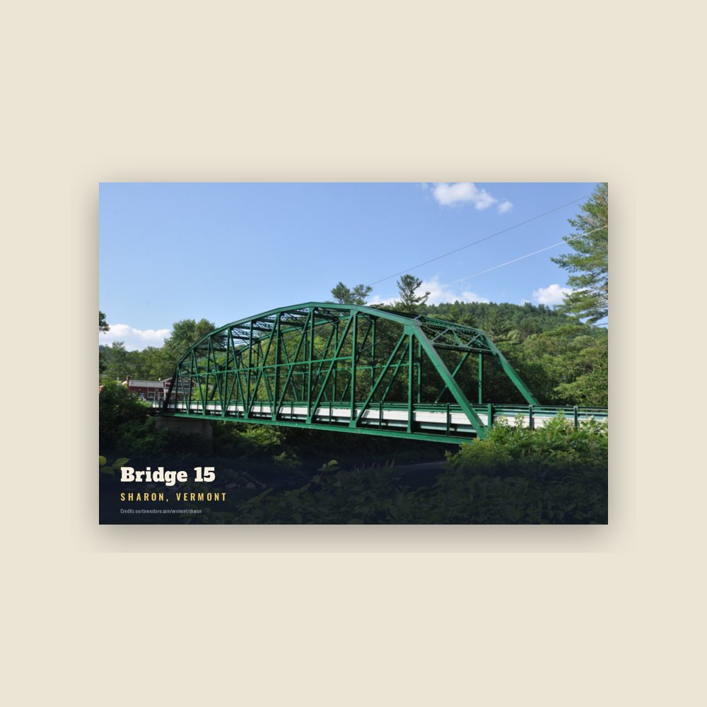 Sharon Bridge 15 Postcard