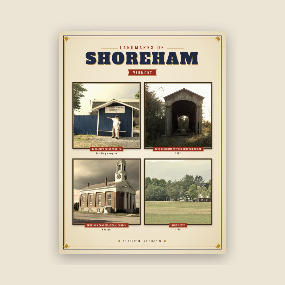Shoreham Landmarks Photo Poster