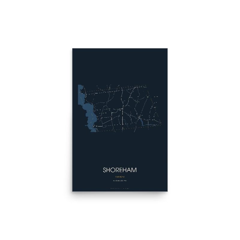 Shoreham Street Map Poster · Midnight