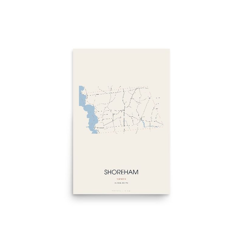 Shoreham Street Map Poster · Linen