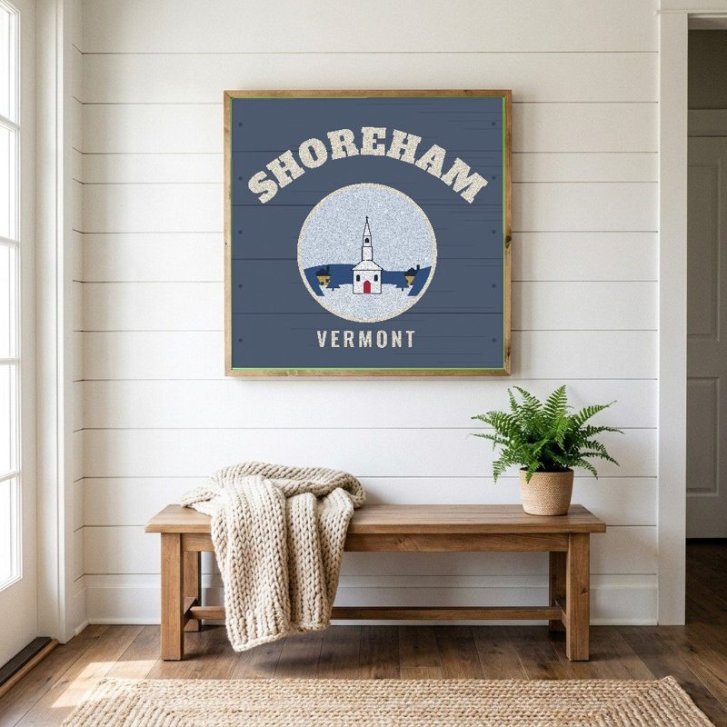 Shoreham Hometown Wood Sign
