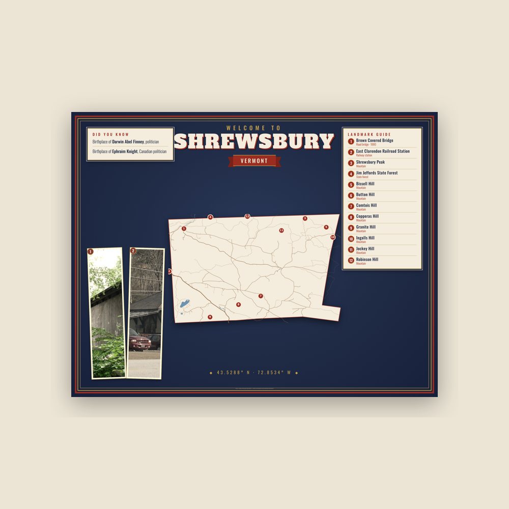 Shrewsbury Map Placemat
