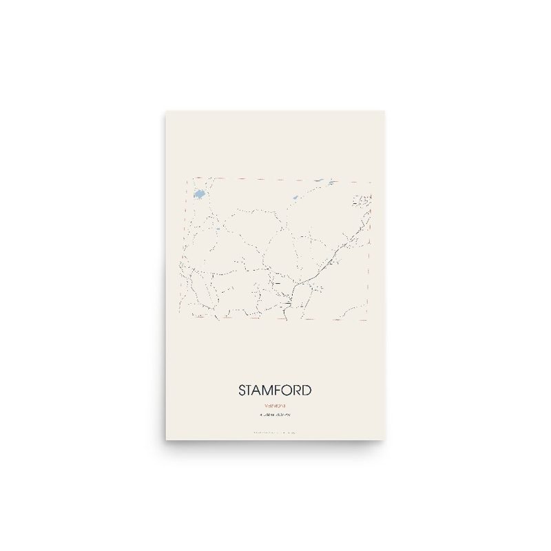 Stamford Street Map Poster · Linen