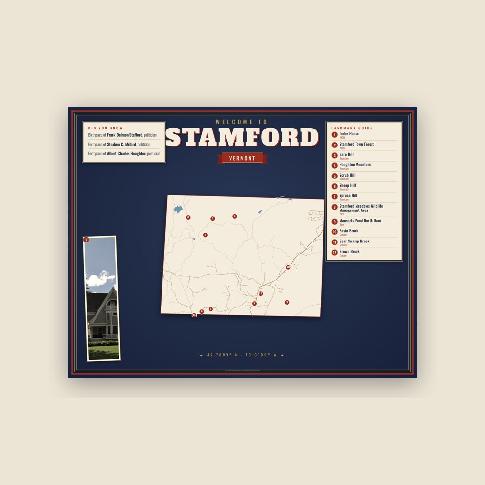 Stamford Map Placemat